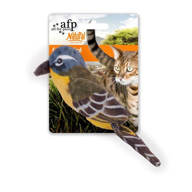AFP Fugl med catnip. (gul)