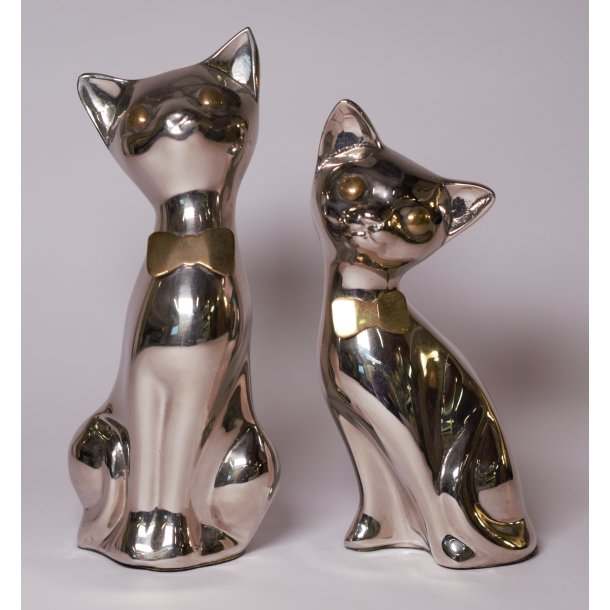 Kattepar af blankt metal